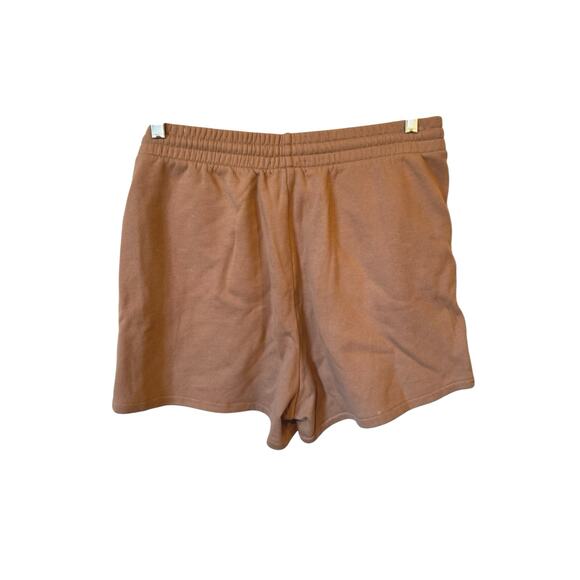 ANINE BING Sport Brown Evan Shorts EUC Sz Large $99 MSRP Loungewear 100% Cotton - Picture 6 of 7